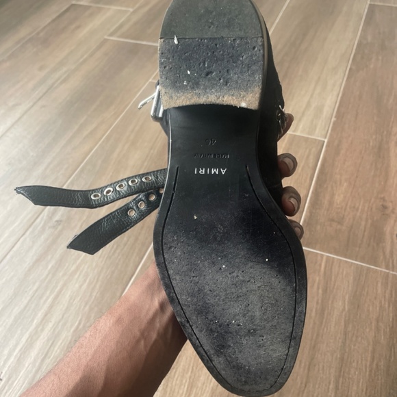 Amiri black bandana boots main image 6